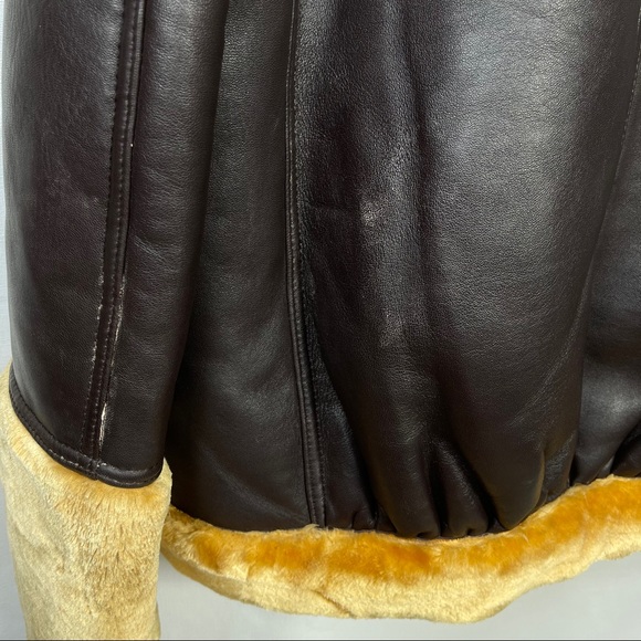 New Walter baker Eduardo faux fur trim leather jacket - Picture 12 of 16